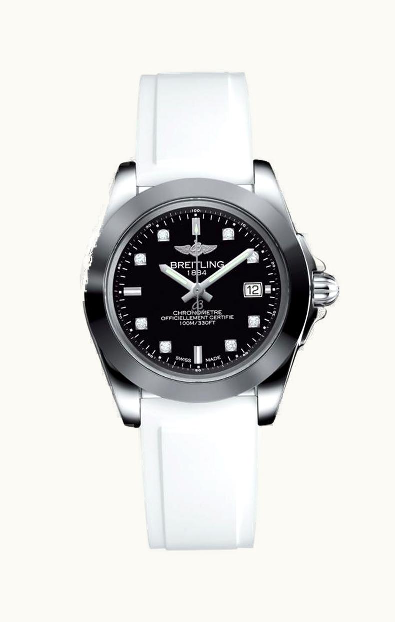 Breitling Galactic 32 Sleek Edition Stainless Steel / Trophy Black Diamond / Rubber