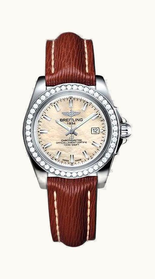 Breitling Galactic 32 Sleek Edition Stainless Steel / Diamond / Pearl / Sahara