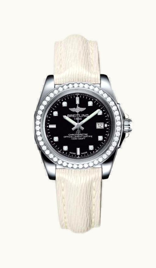 Breitling Galactic 32 Sleek Edition Stainless Steel / Diamond / Trophy Black Diamond / Rubber