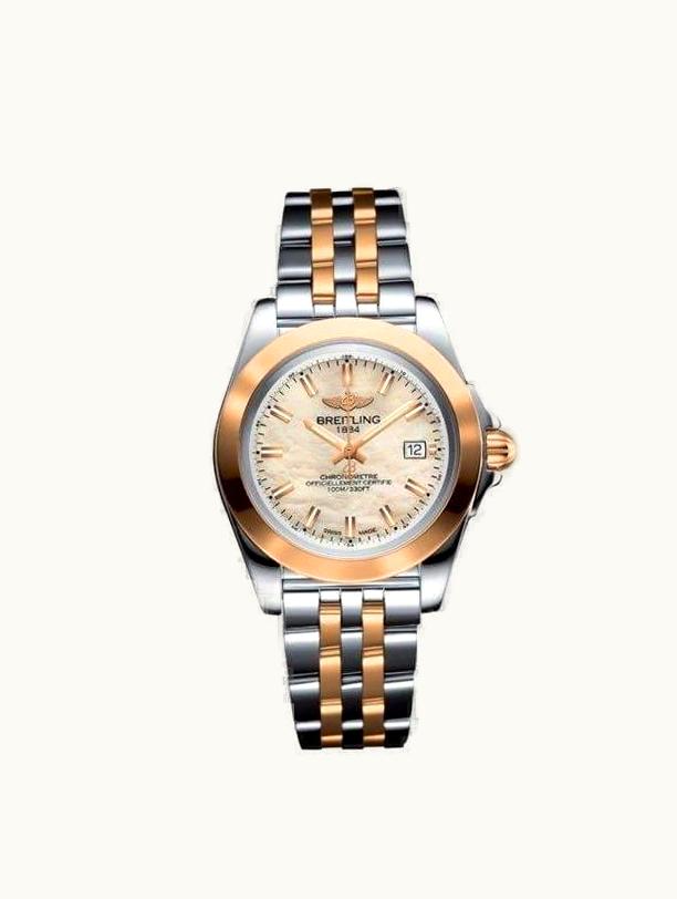 Breitling Galactic 32 Sleek Edition Stainless Steel / Rose Gold / Pearl / Bracelet