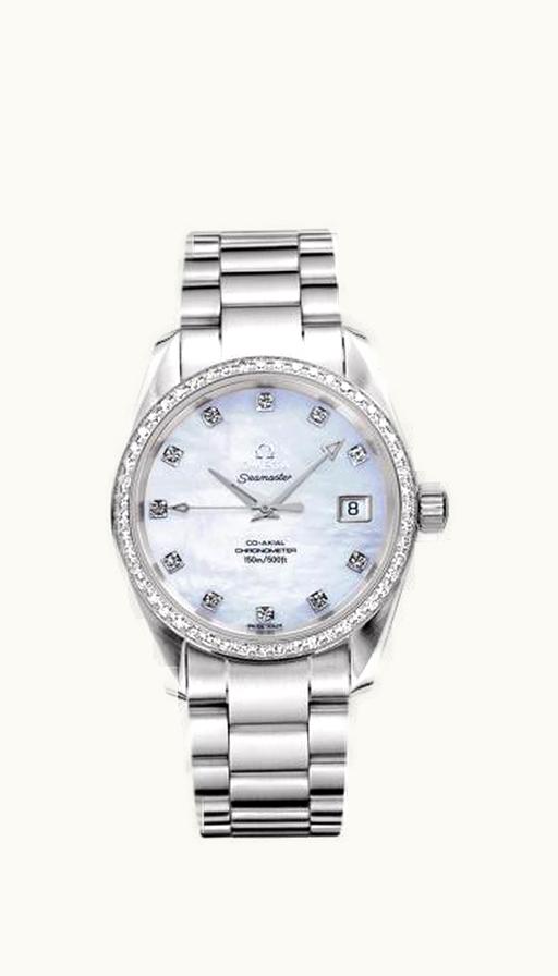 Breitling Galactic 32 Sleek Edition Stainless Steel / Rose Gold / Pearl / Calf