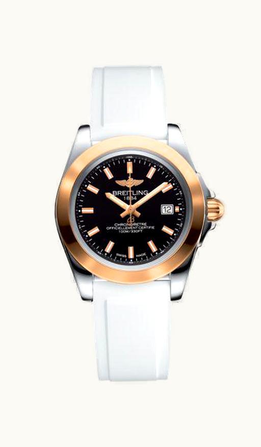 Breitling Galactic 32 Sleek Edition Stainless Steel / Rose Gold / Trophy Black / Rubber