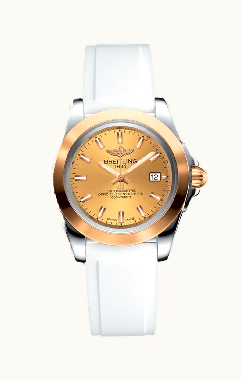 Breitling Galactic 32 Sleek Edition Stainless Steel / Rose Gold / Golden Sun / Rubber