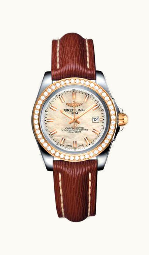 Breitling Galactic 32 Sleek Edition Stainless Steel / Rose Gold / Diamond / Pearl / Sahara