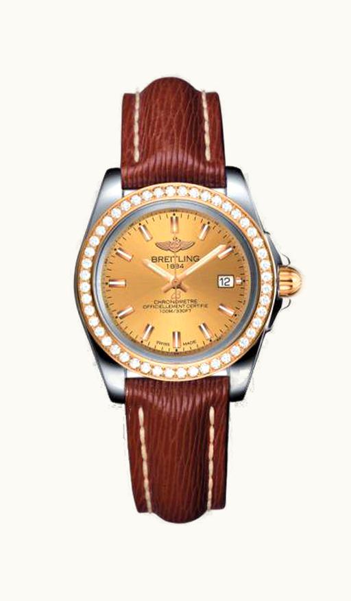 Breitling Galactic 32 Sleek Edition Stainless Steel / Rose Gold / Diamond / Golden Sun / Sahara