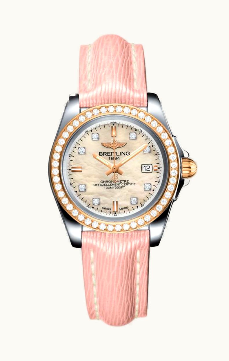 Breitling Galactic 32 Sleek Edition Stainless Steel / Rose Gold / Diamond / Pearl Diamond / Sahara