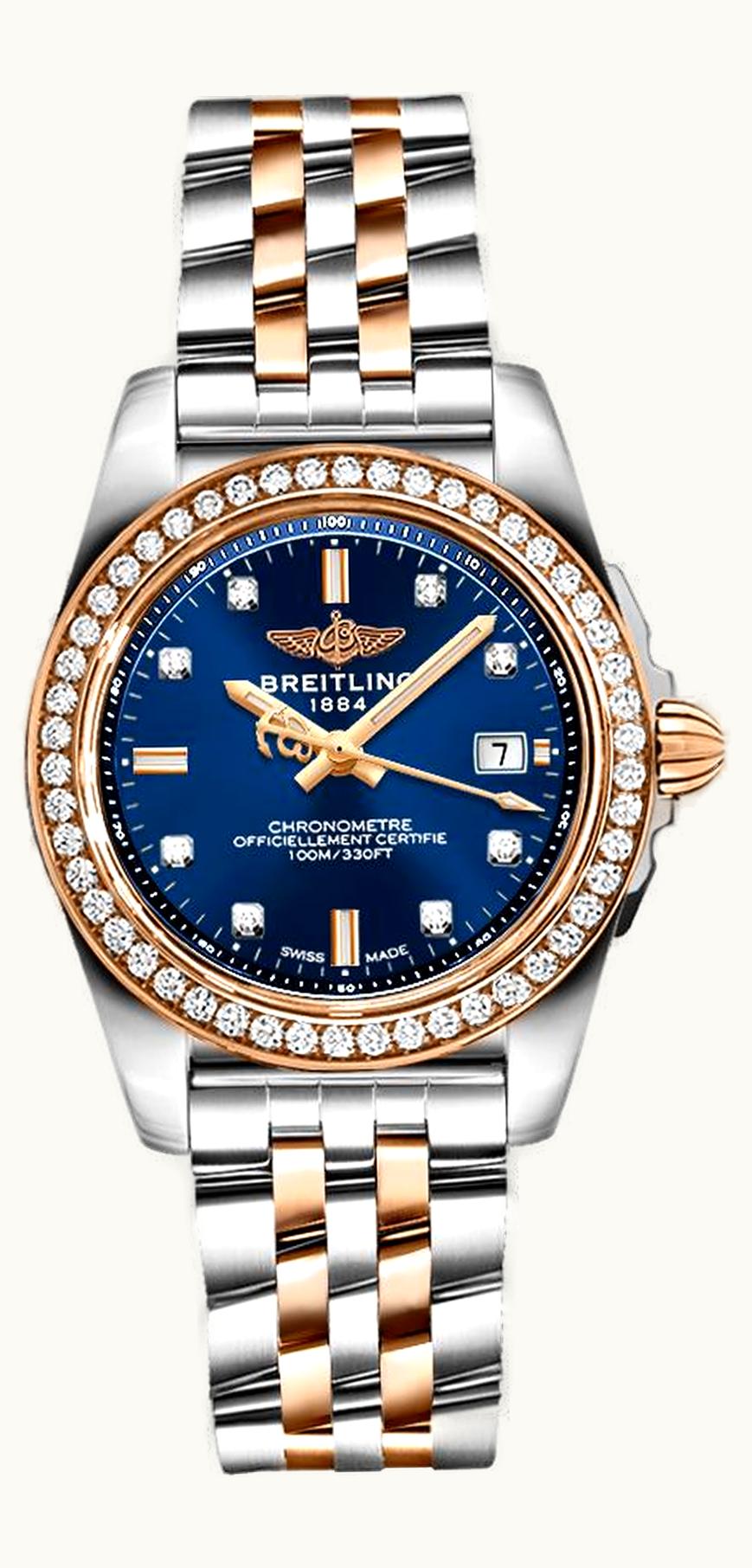 Breitling Galactic 32 Sleek Edition Rose Gold / Trophy Black Diamond / Bracelet