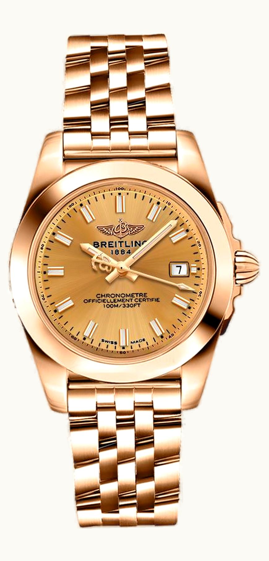 Breitling Galactic 32 Sleek Edition Rose Gold / Golden Sun / Bracelet