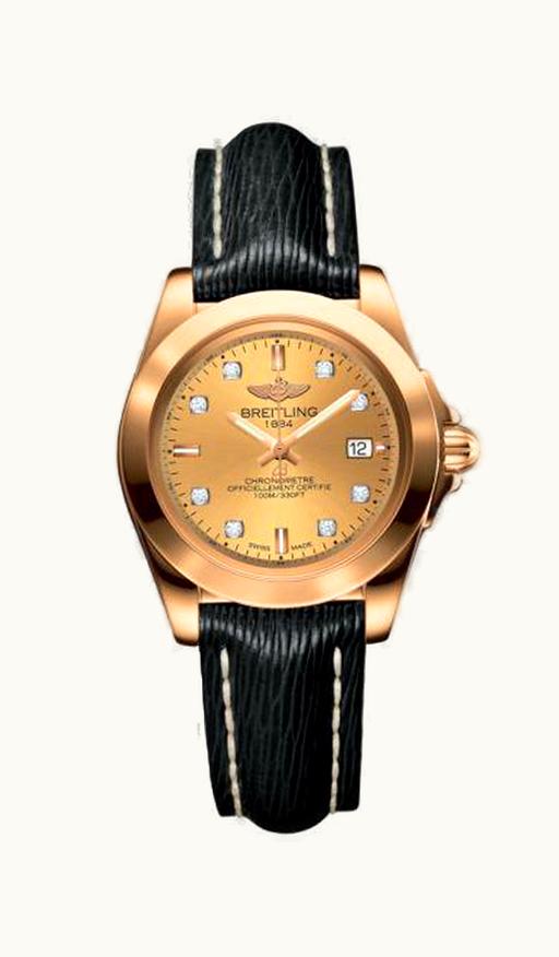 Breitling Galactic 32 Sleek Edition Rose Gold / Golden Sun Diamond / Sahara