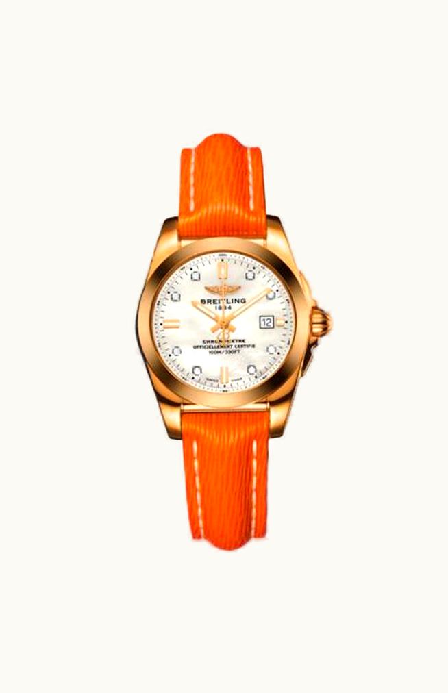 Breitling Galactic 29 Rose Gold / Trophy Black / Calf