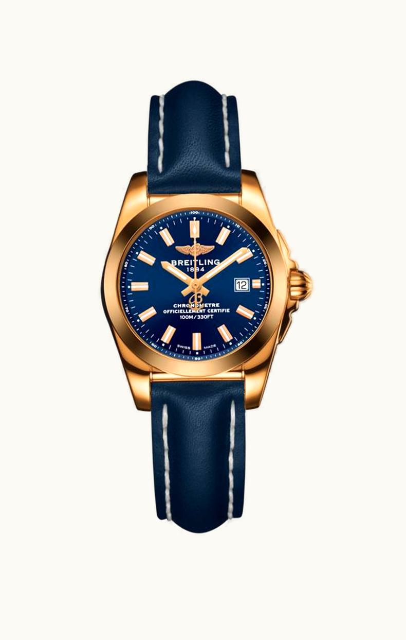 Breitling Galactic 29 Rose Gold / Horizon Blue / Calf