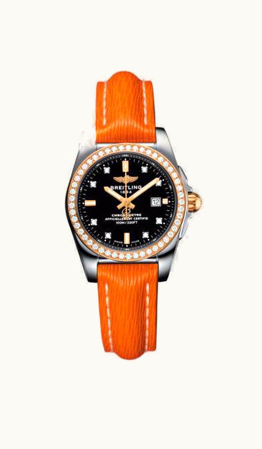 Breitling Galactic 29 Rose Gold / Trophy Black Diamond / Sahara