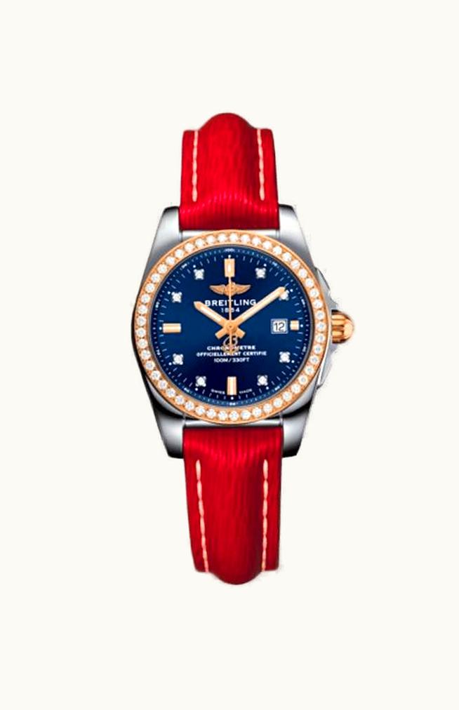 Breitling Galactic 29 Stainless Steel / Diamond / Horizon Blue / Sahara