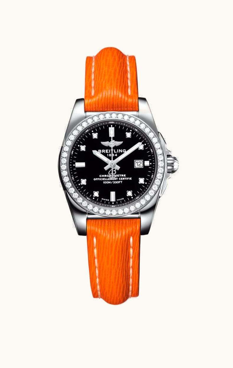 Breitling Galactic 29 Stainless Steel / Diamond / Trophy Black Diamond / Sahara