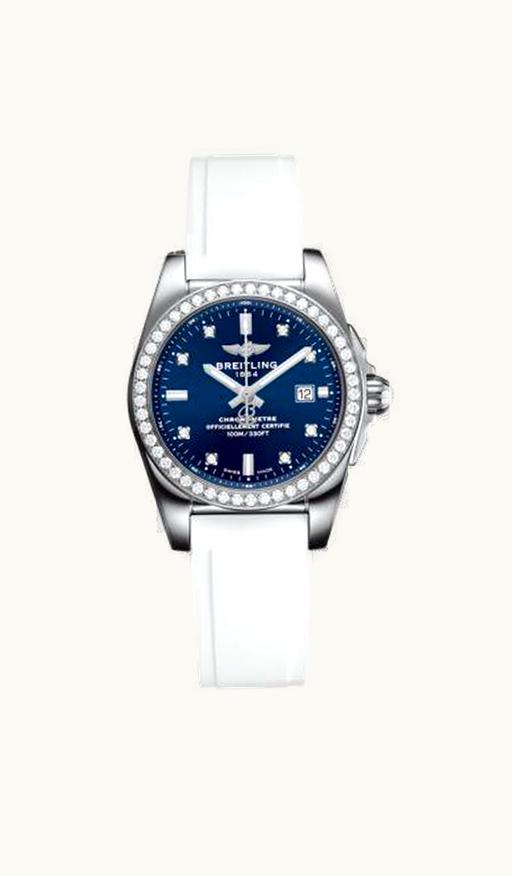 Breitling Galactic 29 Stainless Steel / Diamond / Horizon Blue Diamond / Sahara
