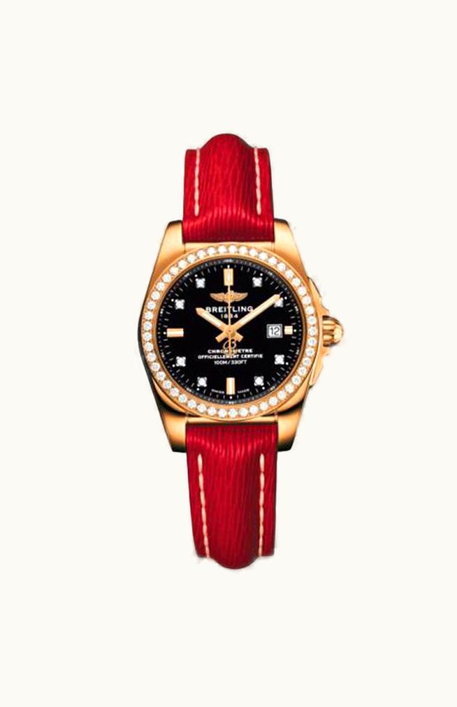 Breitling Galactic 29 Stainless Steel / Rose Gold / Diamond / Trophy Black / Sahara