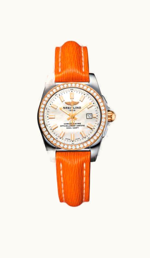 Breitling Galactic 29 Stainless Steel / Rose Gold / Diamond / Pearl / Sahara