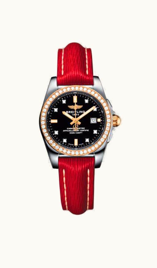 Breitling Galactic 29 Stainless Steel / Rose Gold / Diamond / Trophy Black Diamond / Sahara