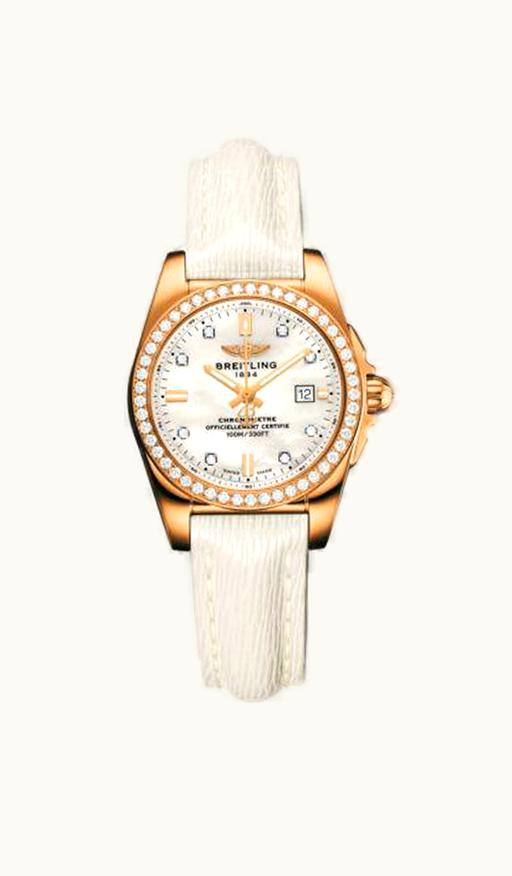 Breitling Galactic 29 Rose Gold / Diamond / Pearl Diamond / Sahara