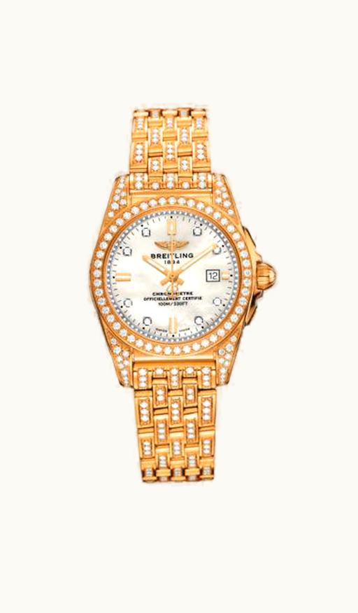 Breitling Galactic 29 Rose Gold / Diamondworks / Pearl Diamond / Bracelet / Limited Edition