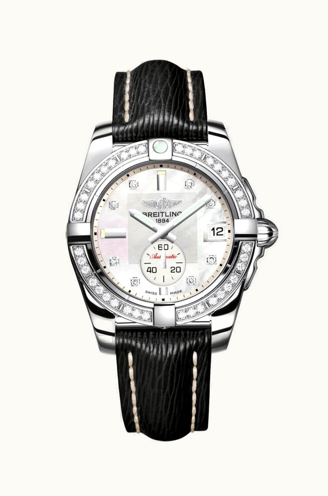 Breitling Galactic 36 Automatic Stainless Steel / Diamond / Pearl Diamond / Sahara