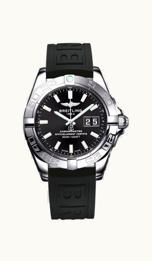 Breitling Galactic 41 Stainless Steel / Onyx Black / Rubber