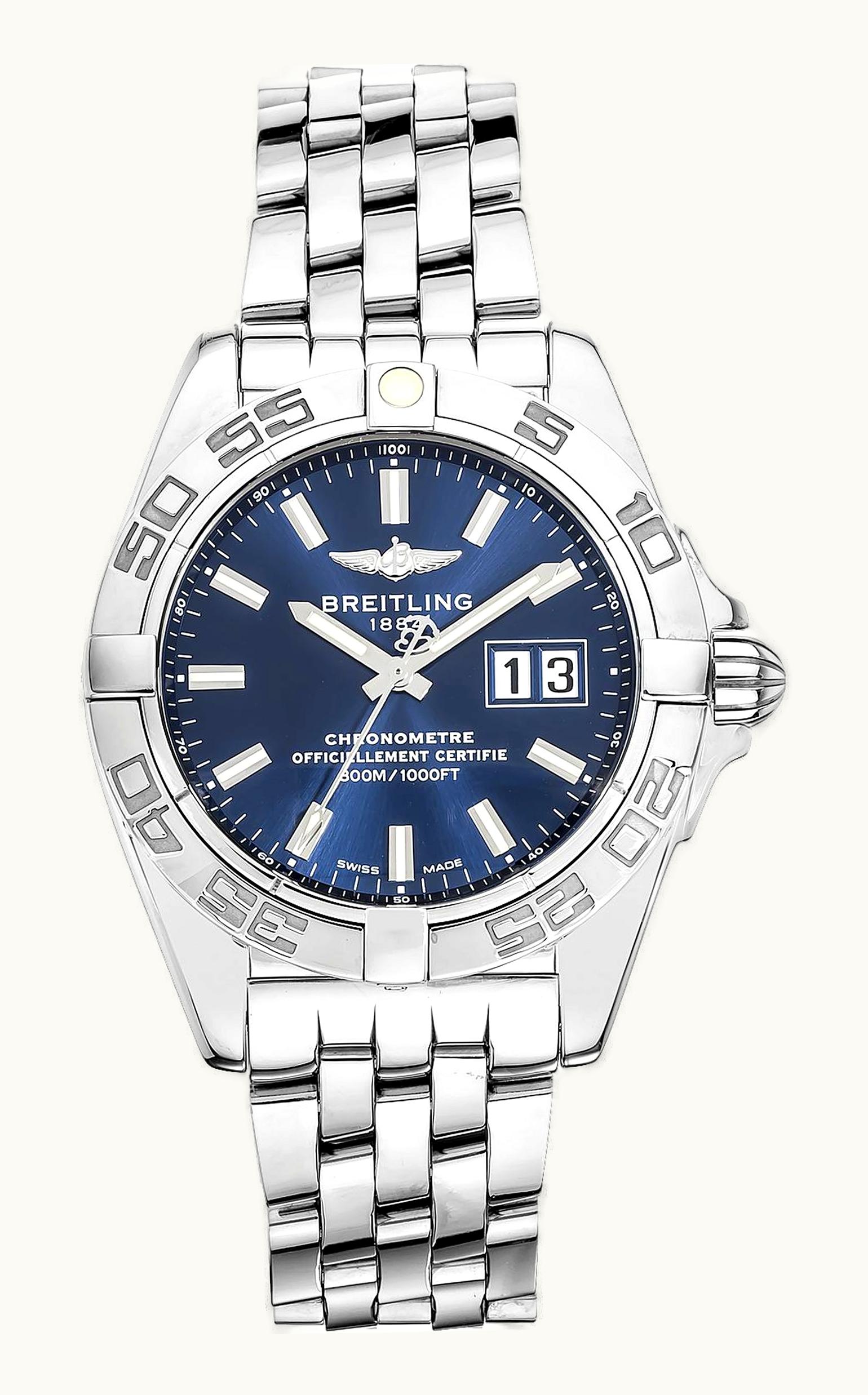 Breitling Galactic 41 Stainless Steel / Diamond / Pearl Diamond / Bracelet