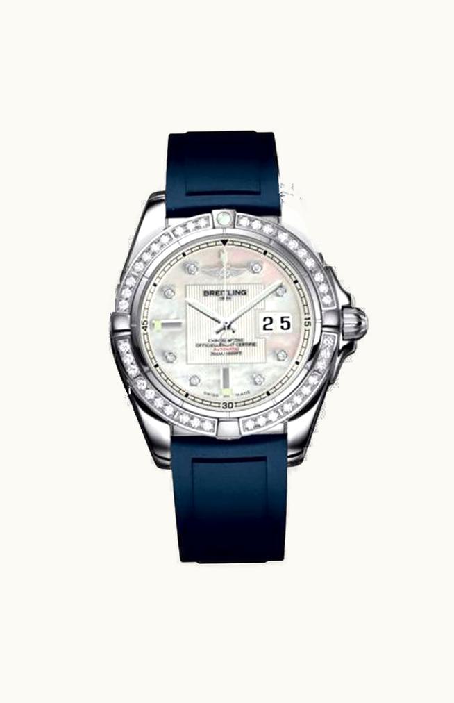 Breitling Galactic 41 Stainless Steel / Diamond / Metallica Blue / Bracelet