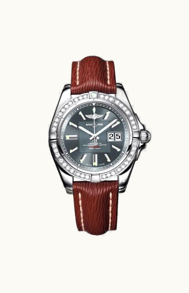 Breitling Galactic 41 Stainless Steel / Diamond / Tomcat Gray / Sahara