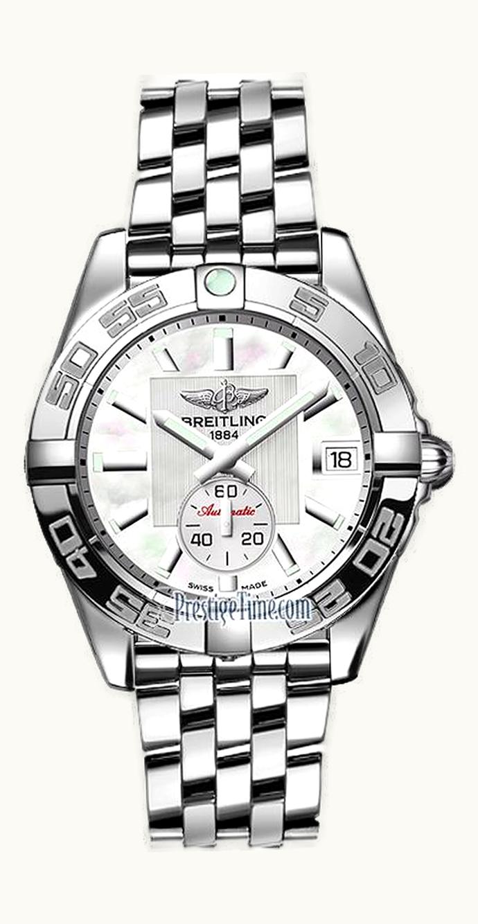 Breitling Galactic 36 Automatic Stainless Steel / Pearl / Sahara