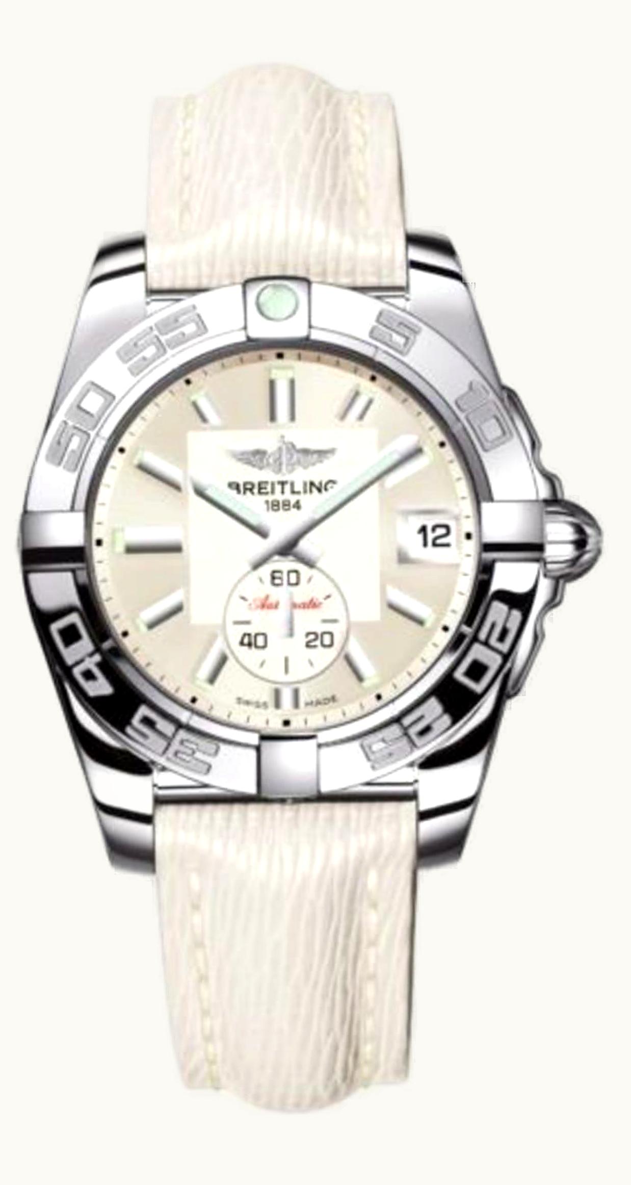 Breitling Galactic 36 Automatic Stainless Steel / Pearl Diamond / Sahara