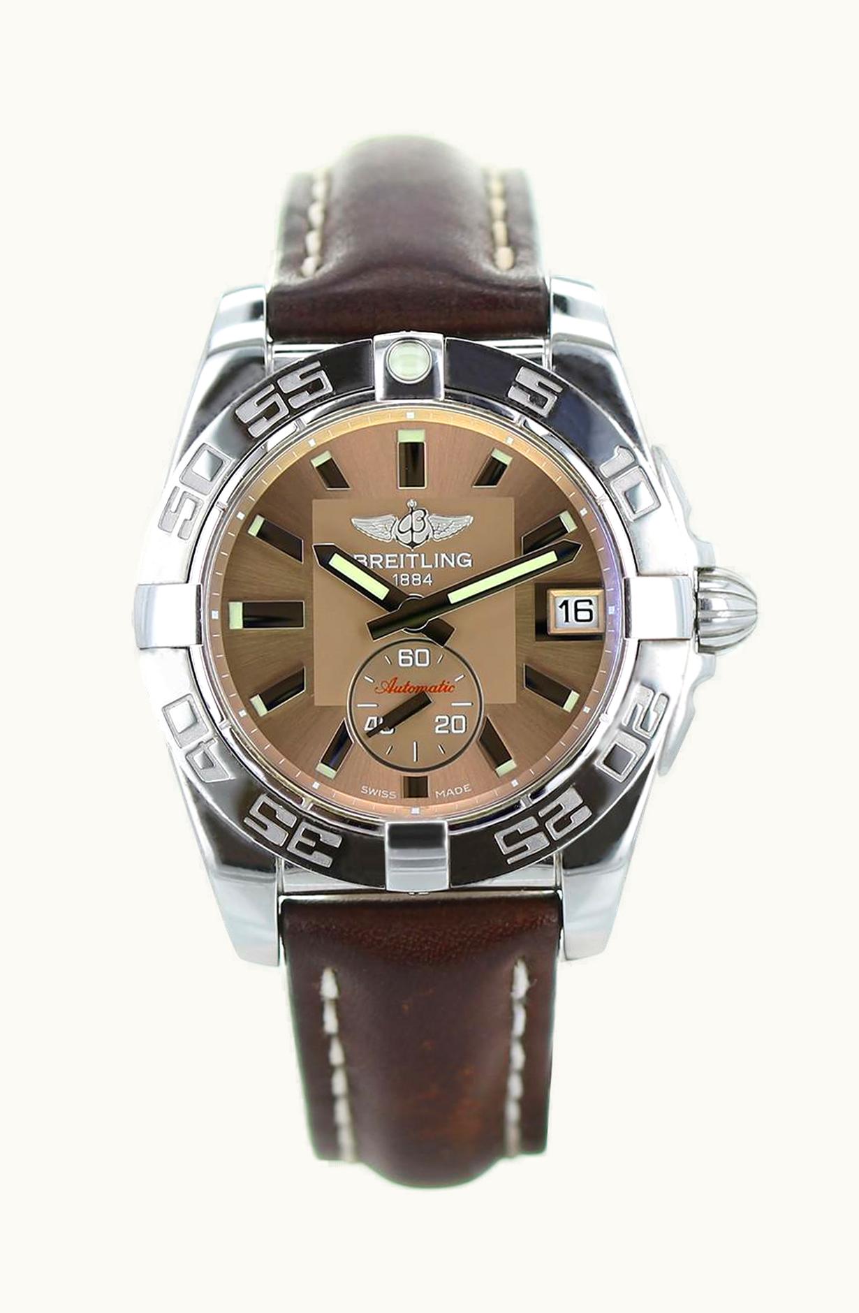 Breitling Galactic 36 Automatic Stainless Steel / Volcano Black / Sahara