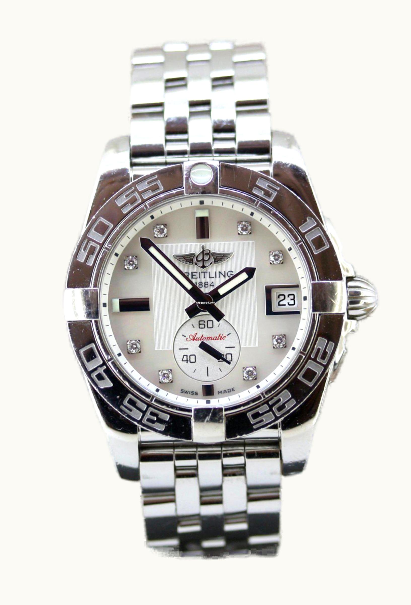 Breitling Galactic 36 Automatic Stainless Steel / Volcano Black Diamond / Bracelet