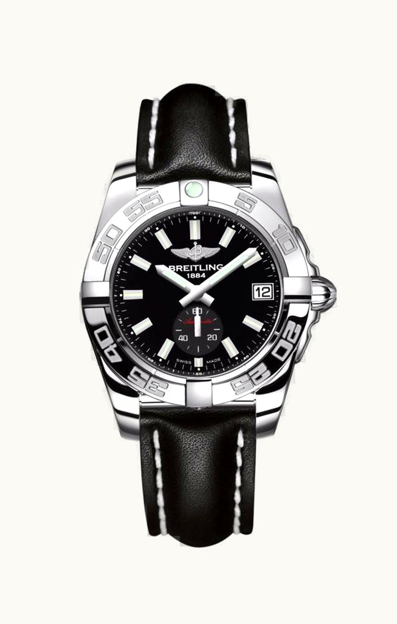Breitling Galactic 36 Automatic Stainless Steel / Onyx Black / Calf