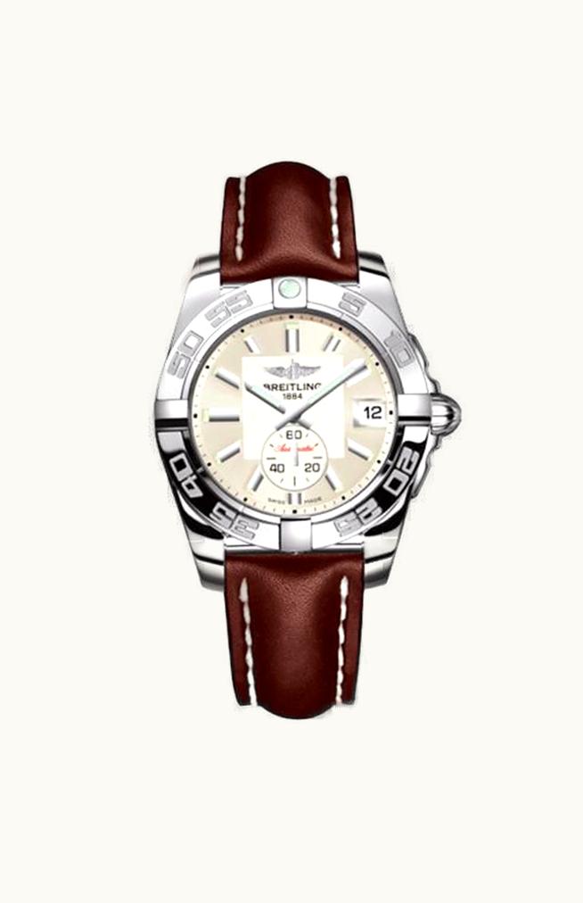 Breitling Galactic 36 Automatic Stainless Steel / Stratus Silver / Calf