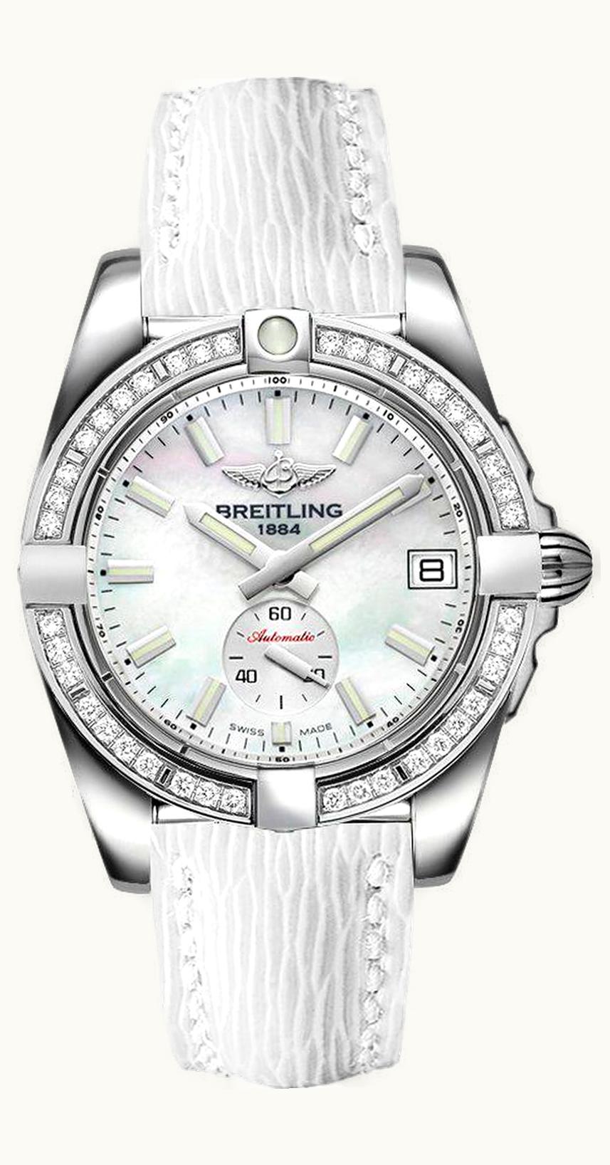 Breitling Galactic 36 Automatic Stainless Steel / Diamond / Pearl / Sahara