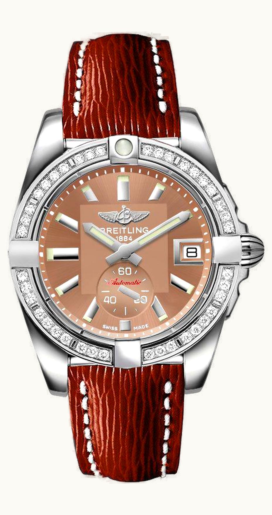 Breitling Galactic 36 Automatic Stainless Steel / Diamond / Copperhead Bronze / Sahara