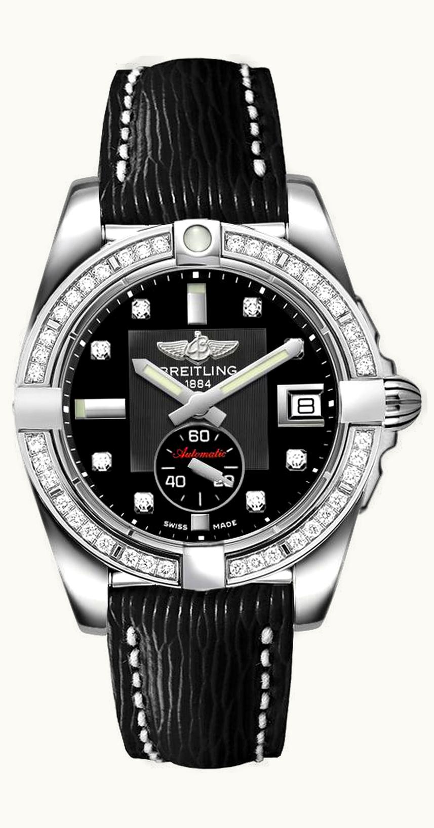 Breitling Galactic 36 Automatic Stainless Steel / Diamond / Volcano Black Diamond / Sahara