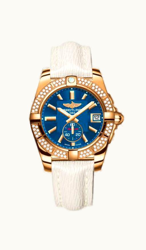 Breitling Galactic 36 Automatic Stainless Steel / Rose Gold / Diamond / Gun Blue / Sahara