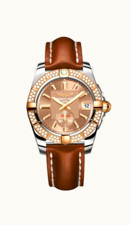 Breitling Galactic 36 Automatic Stainless Steel / Rose Gold / Diamond / Copperhead Bronze / Calf