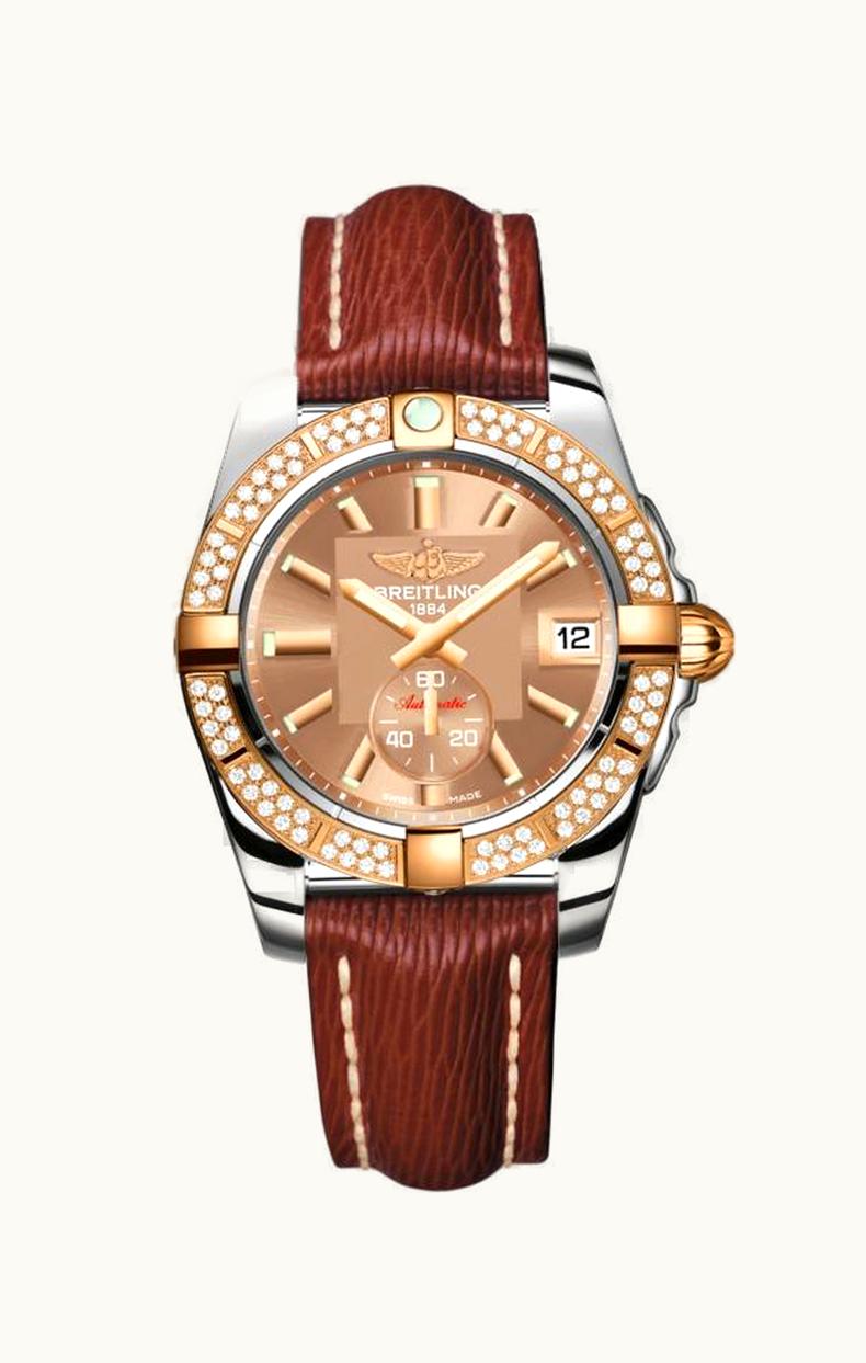 Breitling Galactic 36 Automatic Stainless Steel / Rose Gold / Diamond / Copperhead Bronze / Sahara