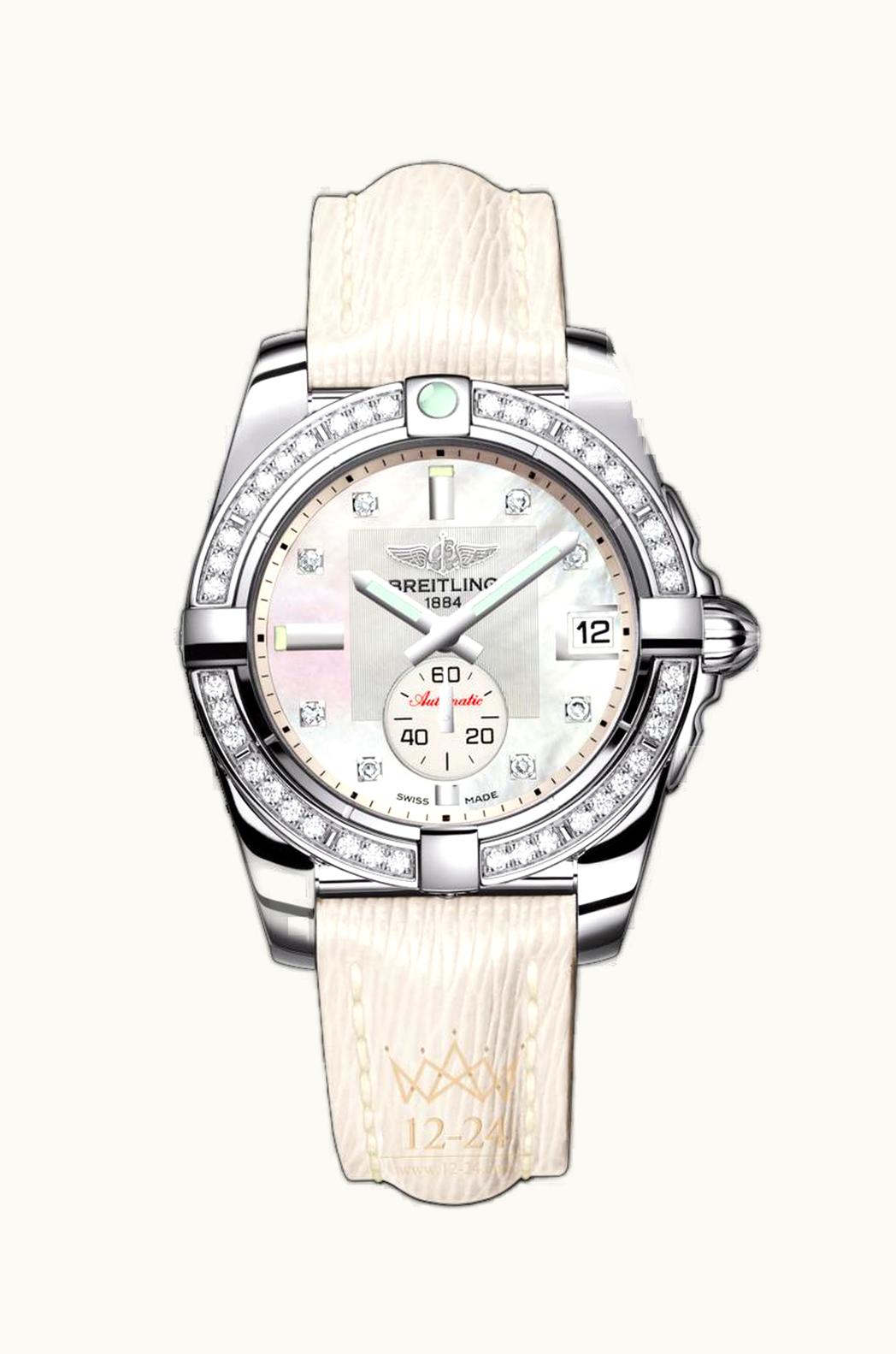 Breitling Galactic 36 Automatic Rose Gold / Pearl Diamond / Sahara