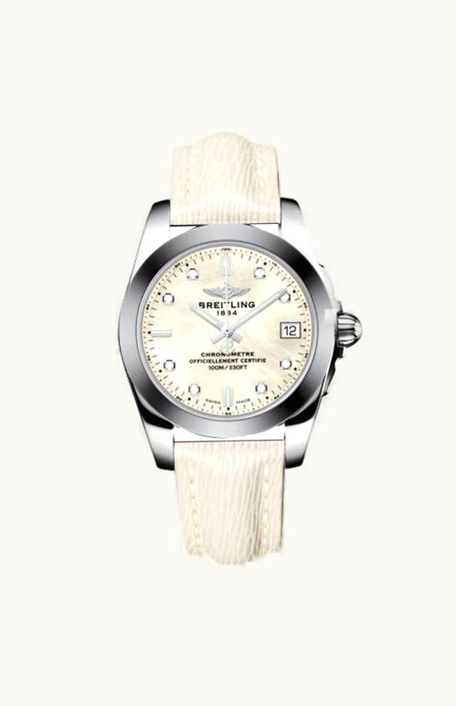 Breitling Galactic 36 Stainless Steel / SleekT / Pearl / Sahara
