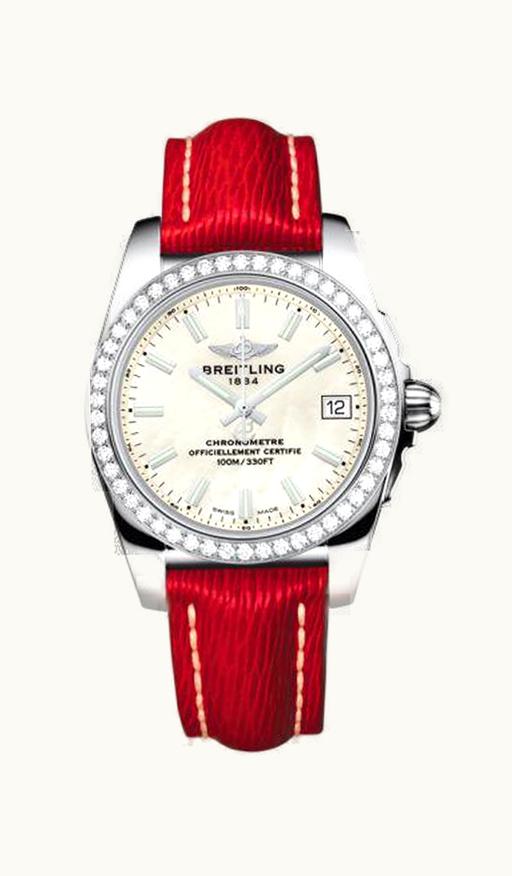 Breitling Galactic 36 Stainless Steel / Diamond / Pearl / Sahara