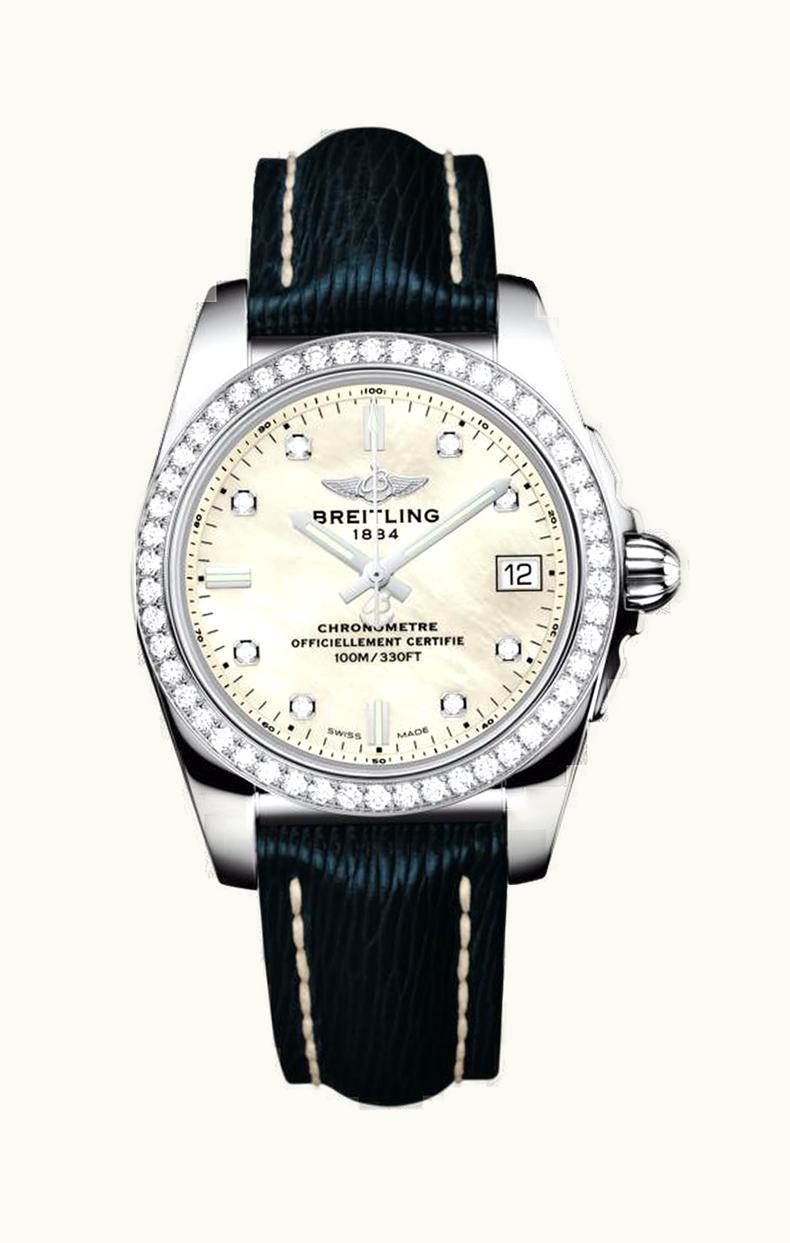 Breitling Galactic 36 Stainless Steel / Diamond / Pearl Diamond/ Sahara