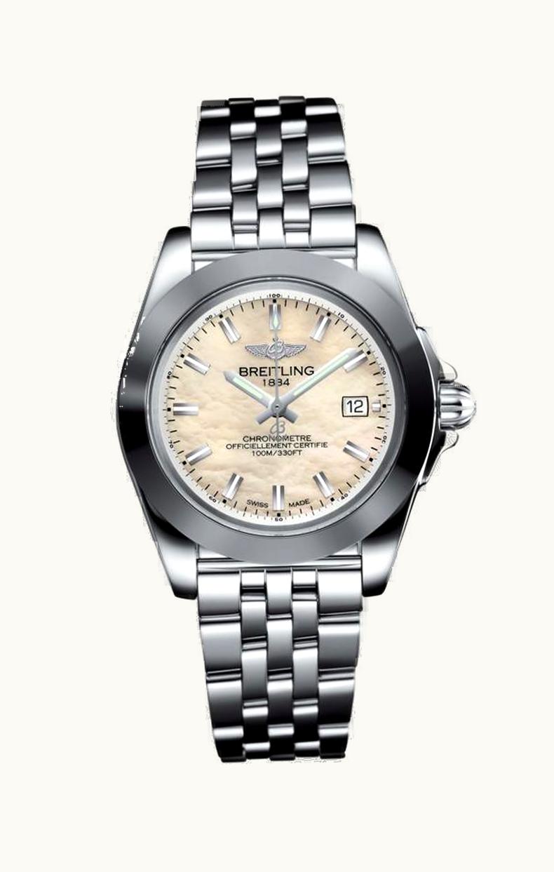 Breitling Galactic 32 Sleek Edition Stainless Steel / Pearl / Bracelet