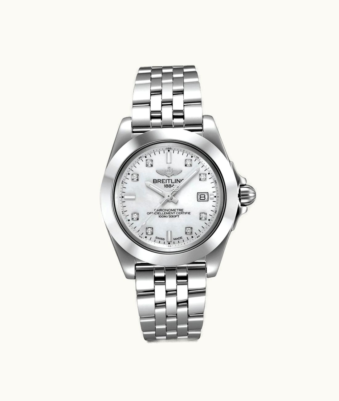 Breitling Galactic 32 Sleek Edition Stainless Steel / Pearl Diamond / Bracelet