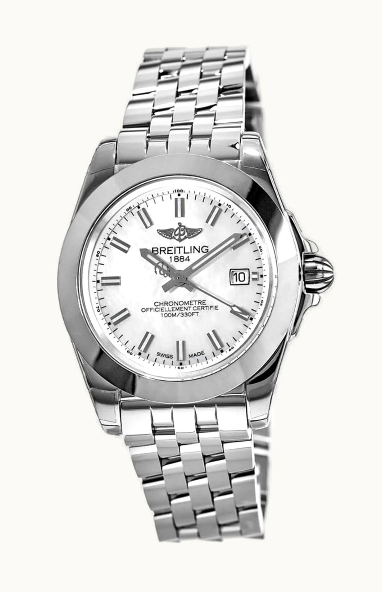 Breitling Galactic 32 Sleek Edition Stainless Steel / Diamond / Horizon Blue Diamond / Bracelet