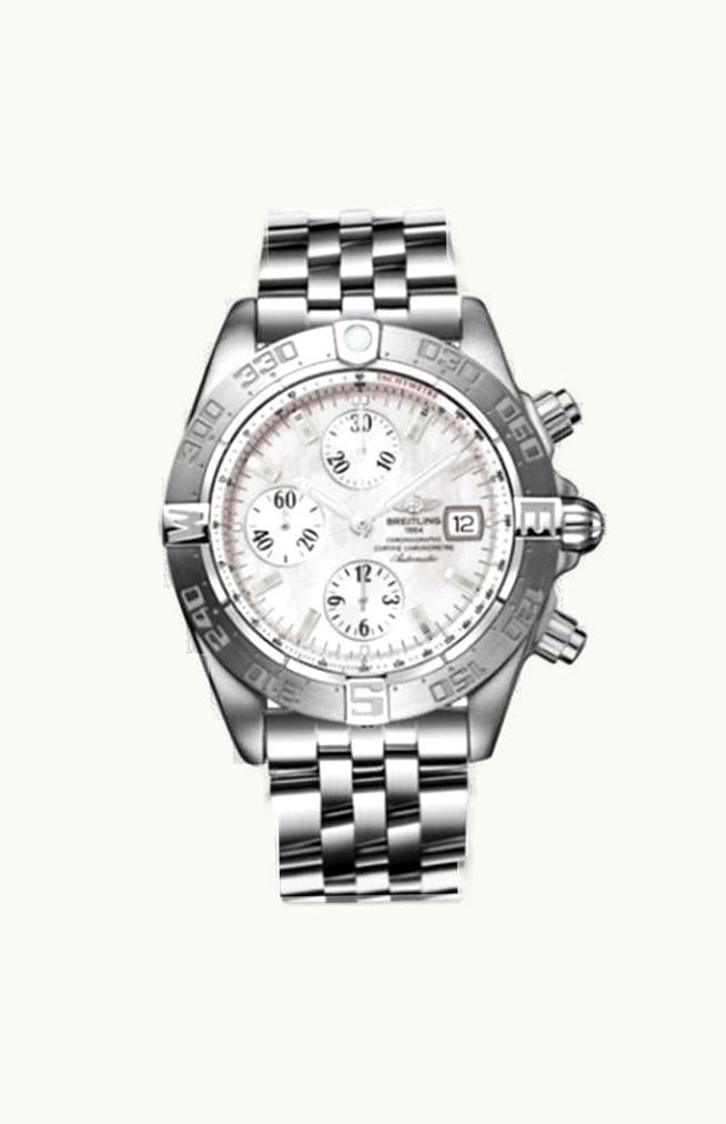 Breitling Galactic Chronograph II Stainless Steel / MOP