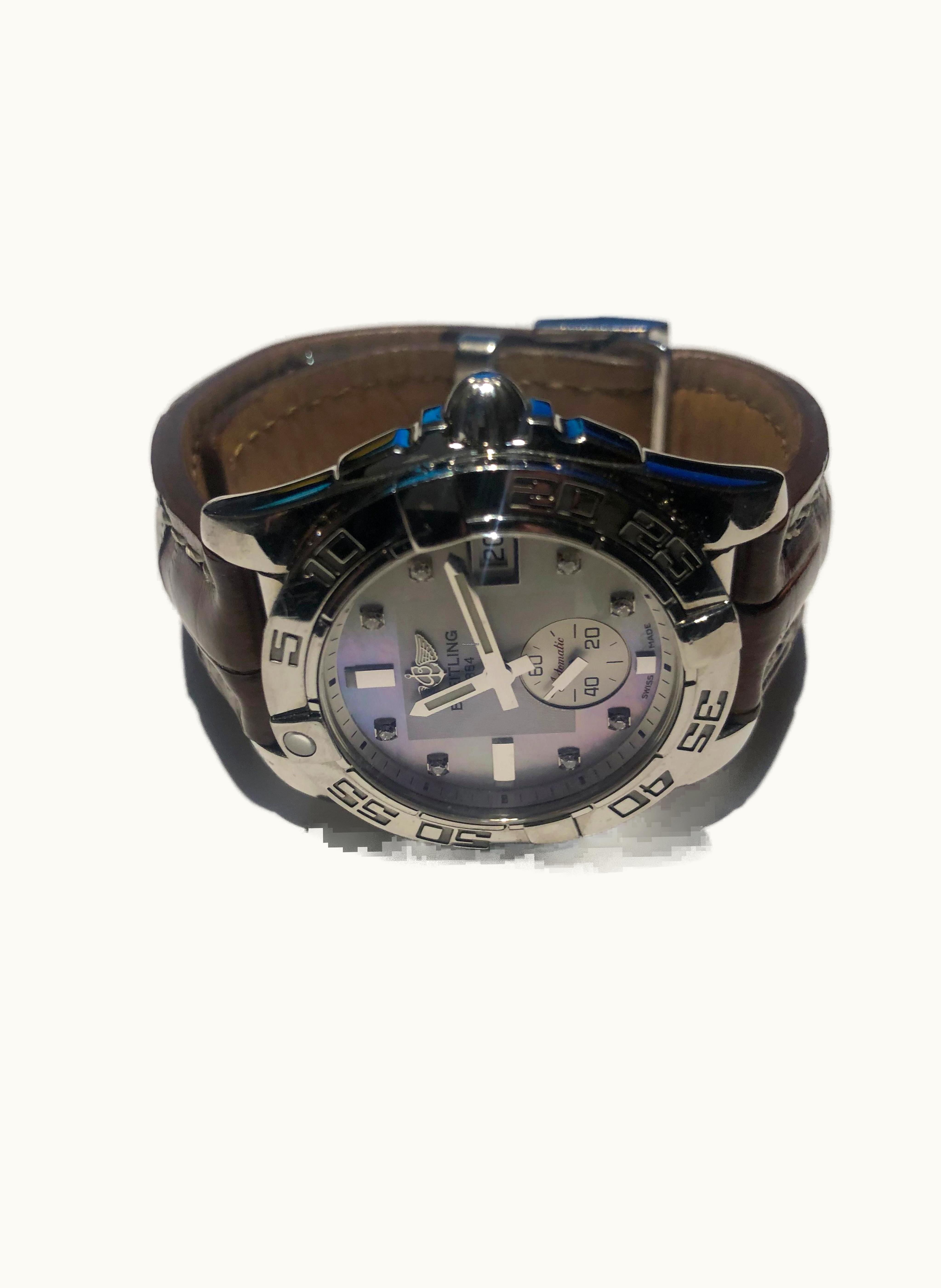 Breitling Galactic 36 Automatic Stainless Steel / Volcano Black / Bracelet